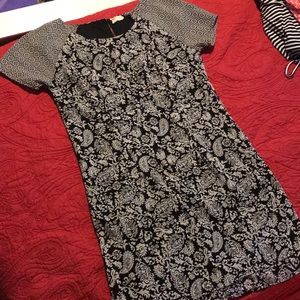 Black patterned dress